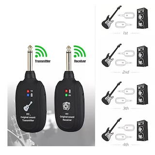 Foto 3 | Sistema Transmisor Y Receptor Inalámbrico Guitarra Eo Safe Imports Esi-16059-1 Negro
