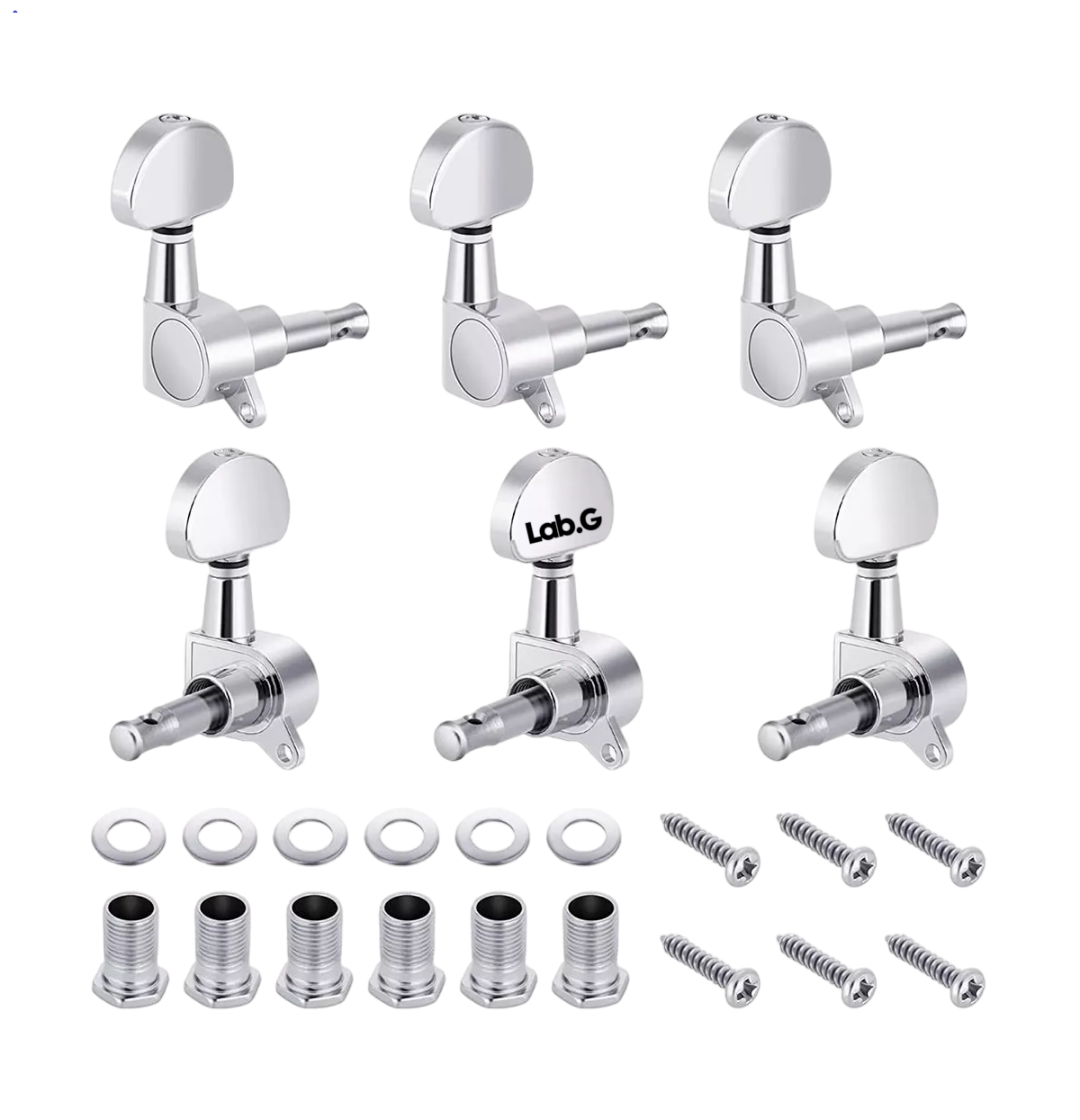 Foto 1 | Clavijas De Afinación Para Guitarra Eléctrica O Acústica 6 Pzs, Plata