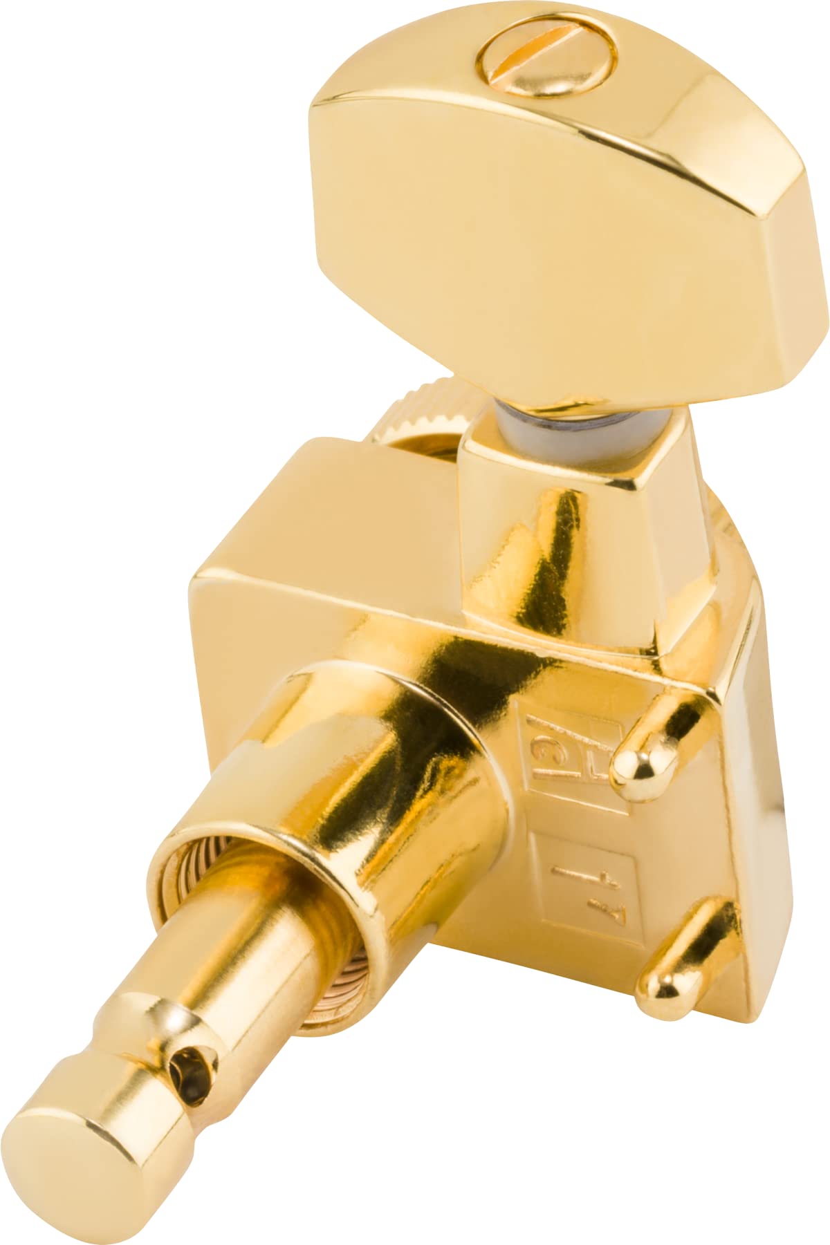 Foto 4 pulgar | Afinadores De Guitarra Fender Deluxe Locking Staggered Gold, 6 Unidades - Venta Internacional.