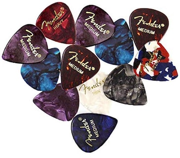 Foto 2 | Pick Sampler Fender Premium, Paquete De 12 Unidades Con Unidades Delgadas, Medianas Y Pesadas - Venta Internacional.