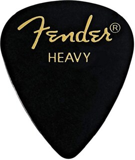 Foto 1 | Púas De Guitarra Fender Classic Celluloid 351 Shape Heavy Black - Venta Internacional.