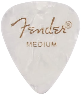 Foto 1 | Púas Para Guitarra Fender Premium Celluloid 351 Shape White Moto - Venta Internacional.