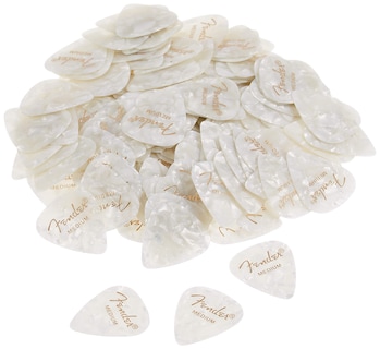 Foto 3 | Púas Para Guitarra Fender Premium Celluloid 351 Shape White Moto - Venta Internacional.