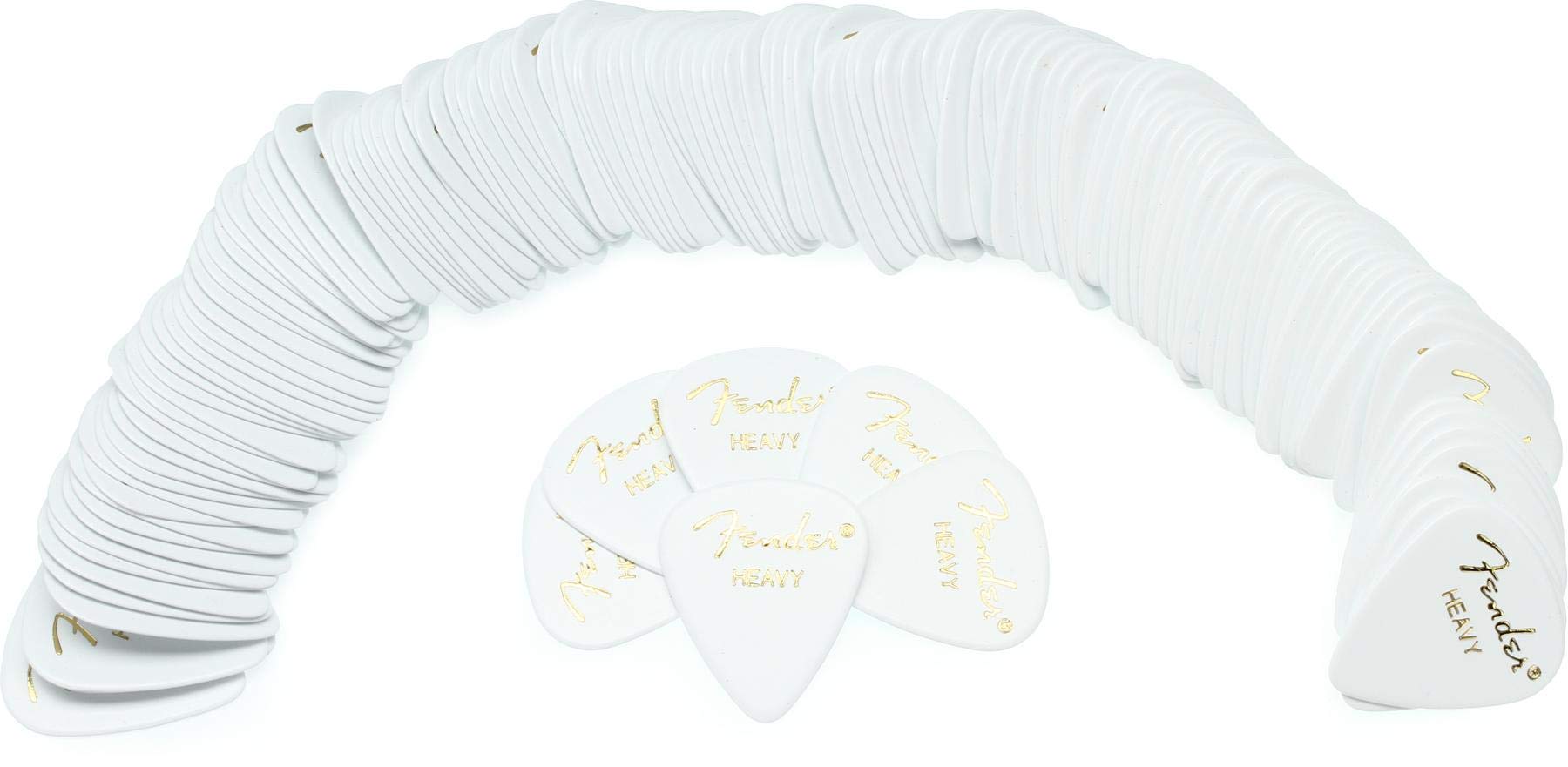 Foto 1 | Púas Para Guitarra Fender 351 Shape Classic Heavy (paquete De 144), Color Blanco - Venta Internacional.