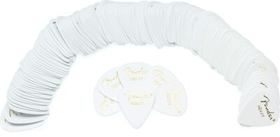 Foto 1 | Púas Para Guitarra Fender 351 Shape Classic Heavy (paquete De 144), Color Blanco - Venta Internacional.