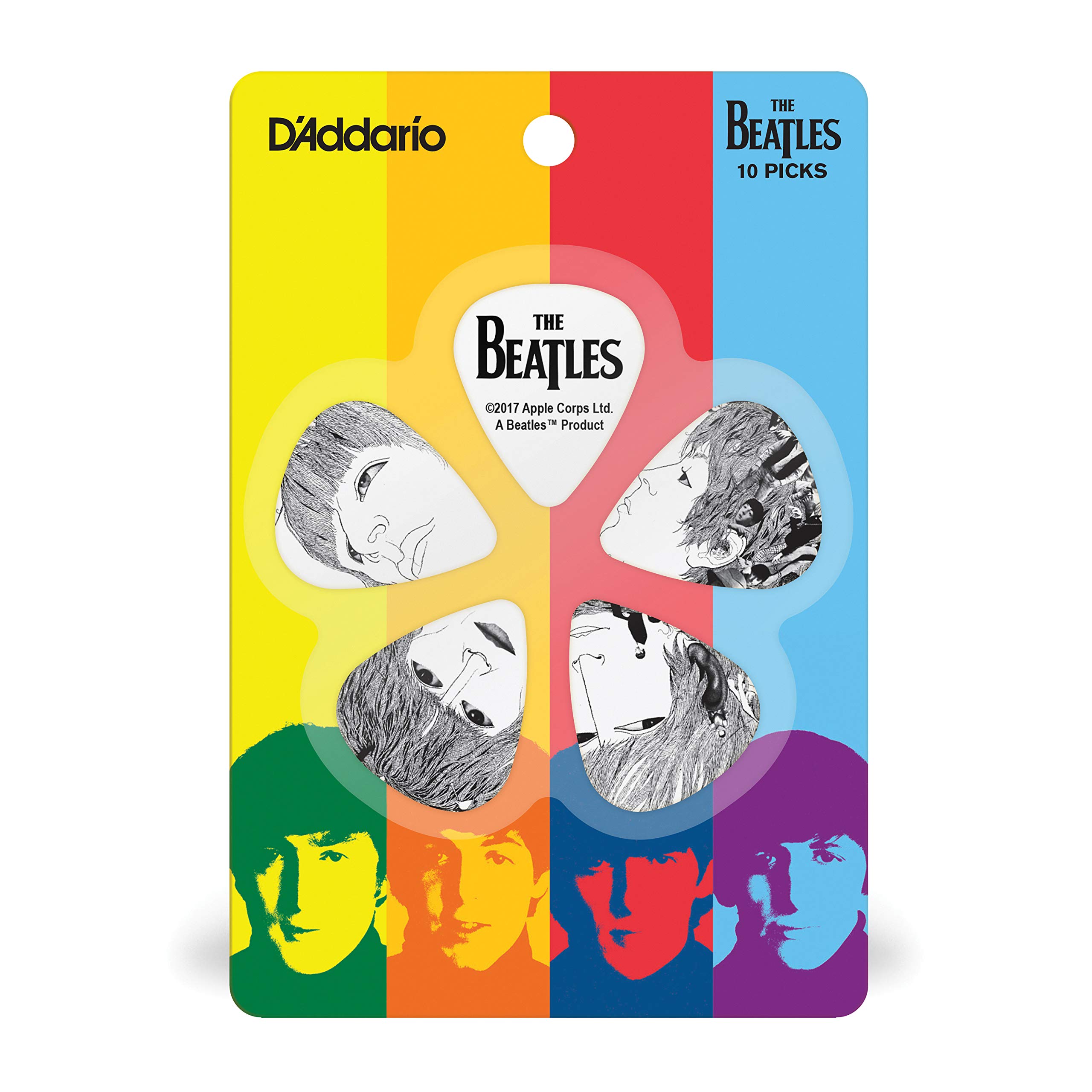 Foto 4 pulgar | Púas De Guitarra D'addario Accessories Beatles Revolver, Paquete De 10 - Venta Internacional.
