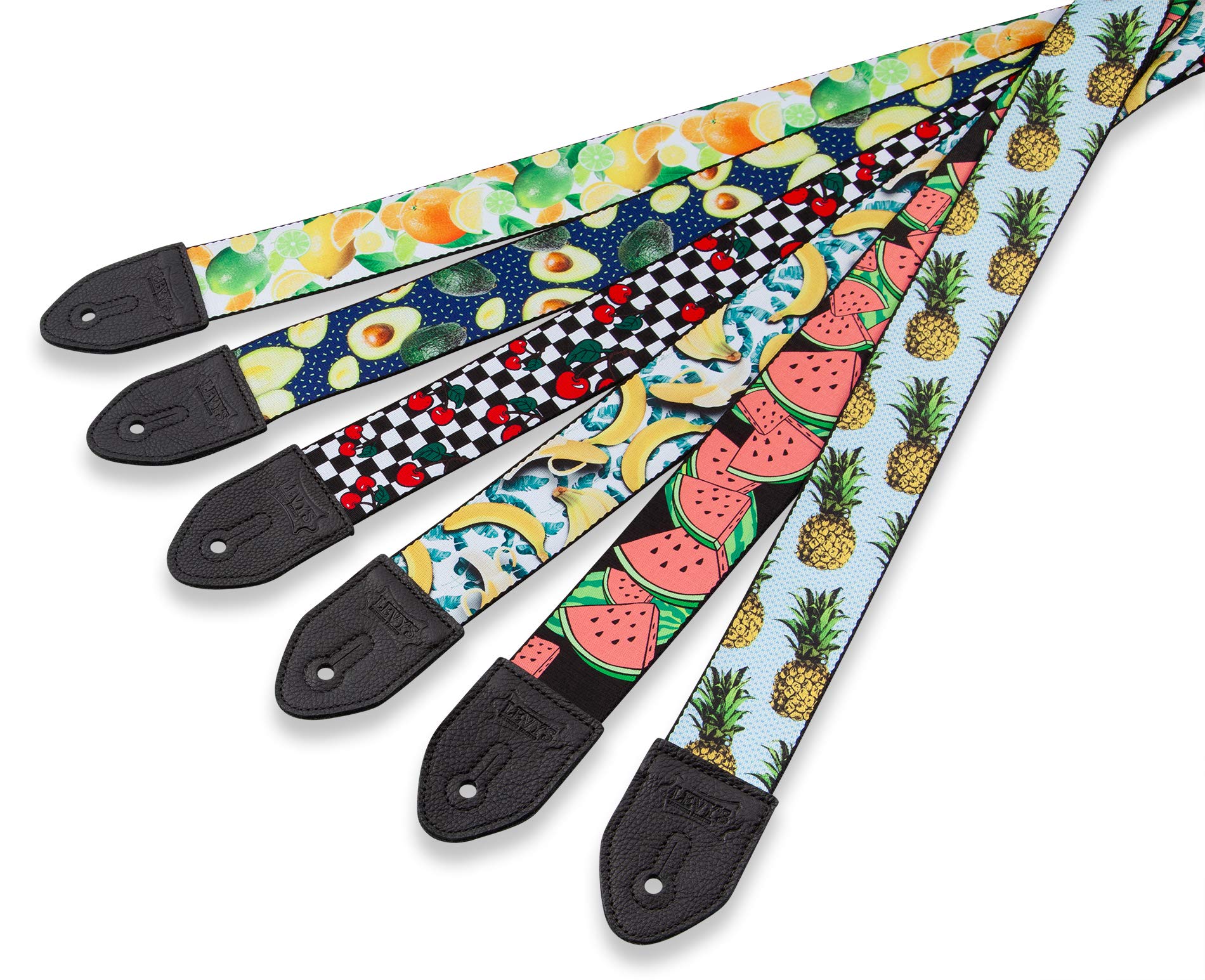 Foto 5 | Correa De Guitarra Levy's Leathers Fruit Salad Series 2, Ancha, Poliéster - Venta Internacional.