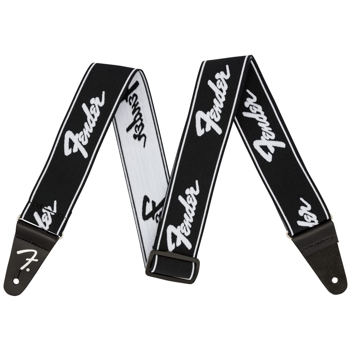 Foto 2 pulgar | Correa Para Guitarra Fender Weighless Running Logo 5 Cm Negro/blanco - Venta Internacional.
