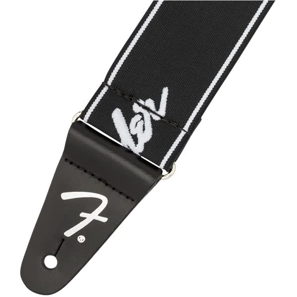 Foto 3 pulgar | Correa Para Guitarra Fender Weighless Running Logo 5 Cm Negro/blanco - Venta Internacional.