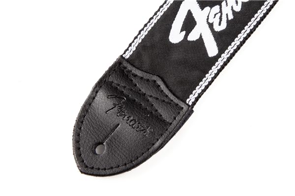 Foto 3 pulgar | Correa Para Guitarra Con Logotipo De Fender Running, 5 Cm De Ancho, Extremos De Cuero Negro - Venta Internacional.
