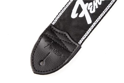 Foto 2 | Correa Para Guitarra Con Logotipo De Fender Running, 5 Cm De Ancho, Extremos De Cuero Negro - Venta Internacional.