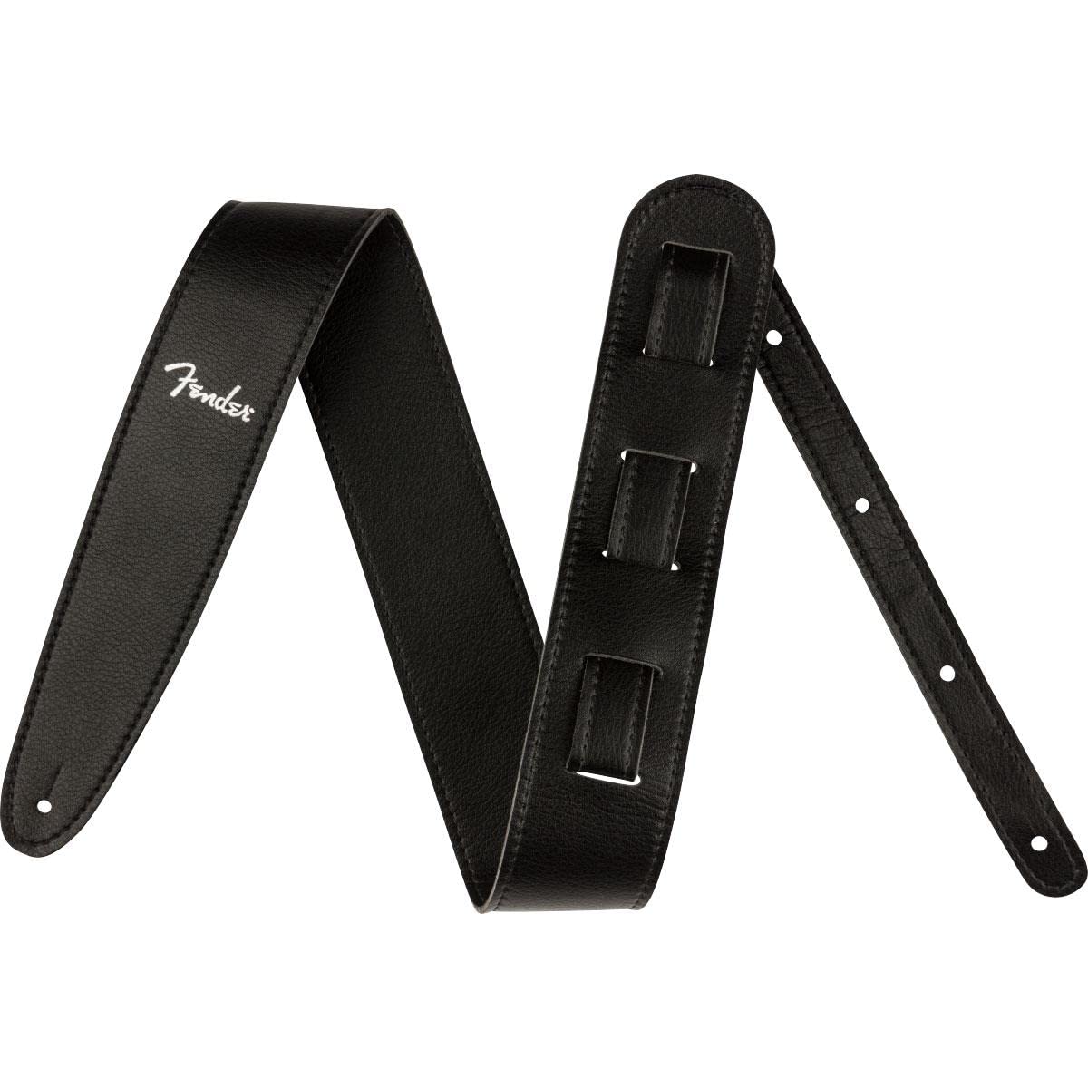 Correa Para Guitarra Fender Vegan Leather 6,35 Cm Negra - Venta Internacional. $1,079