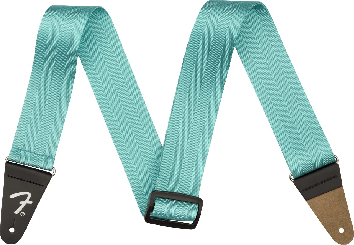 Cinturón De Seguridad Fender Am Pro Para Guitarra, Azul Miami, 5 Cm De Ancho - Venta Internacional. $841
