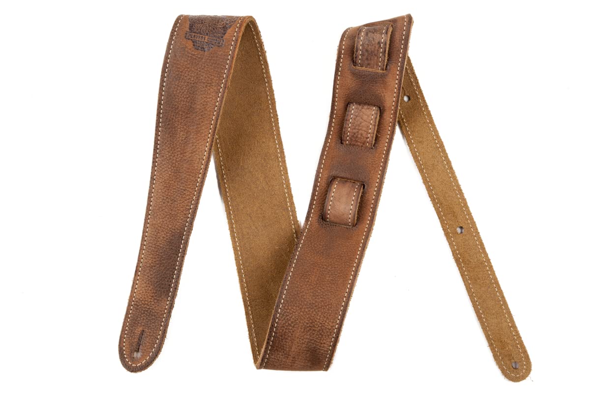 Foto 2 pulgar | Correa Para Guitarra Fender Road Worn Leather 5 Cm, Color Marrón - Venta Internacional.