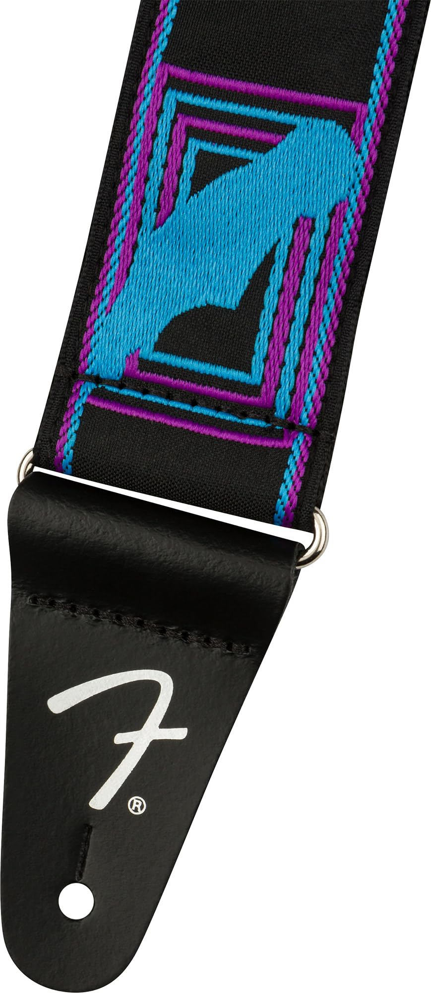 Foto 4 pulgar | Correa De Guitarra Fender Neon Con Monograma De 5 Cm, Azul/morado, Con Bloques - Venta Internacional.