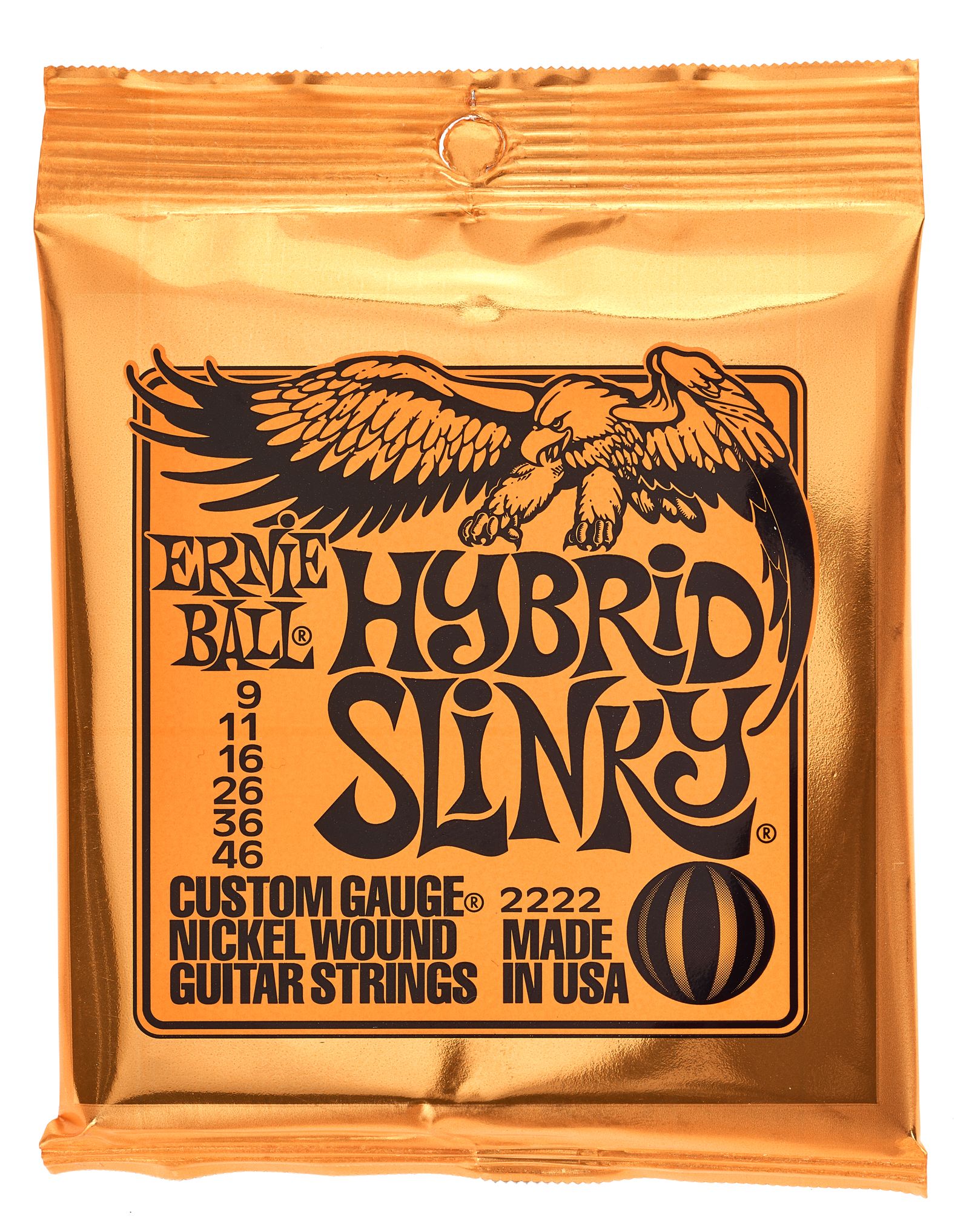 Cuerdas Guitarra Ernie Ball 2222 Color Naranja