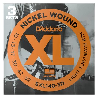 Foto 3 | Encordadura Daddario EXL140-3D para Guitarra Eléctrica 3 Piezas