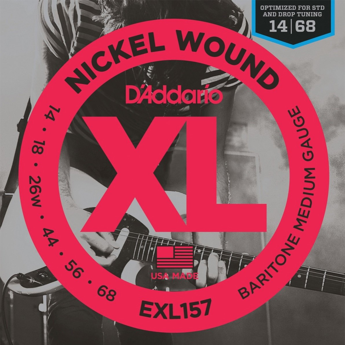 Encordadura para Guitarra Eléctrica Barítono D'Addario EXL-157