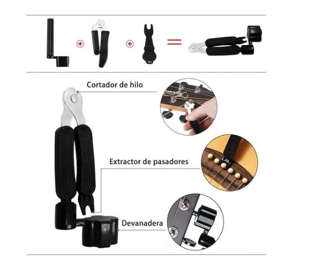 Foto 3 pulgar | Kit De Accesorios Para Guitarra Acustica Cuerdas 66 Unidades