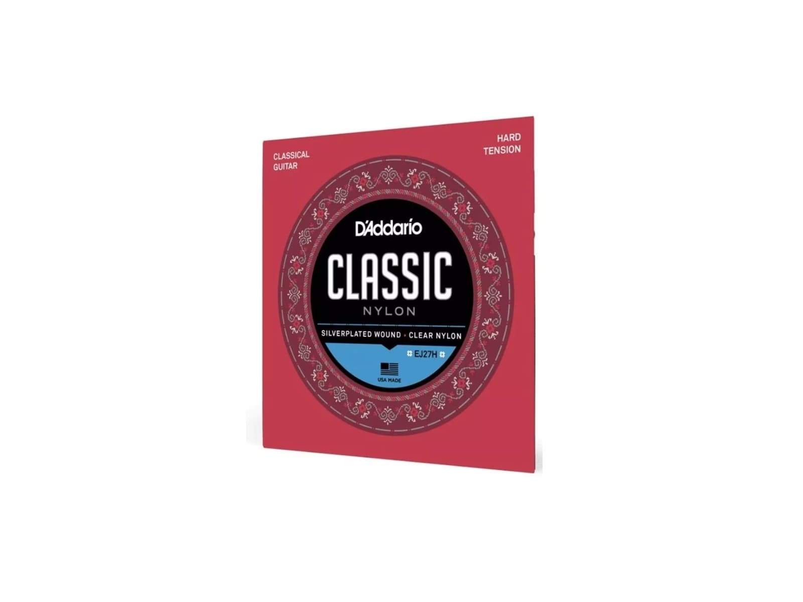 Daddario Ej27h Cuerdas Guitarra Clásica Nylon Tensión Alta $399