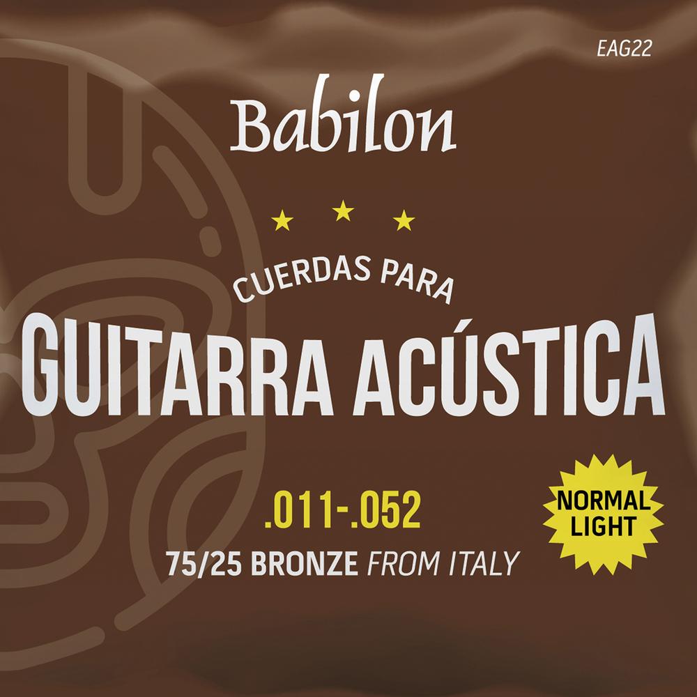 Foto 4 pulgar | Set De Cuerdas Para Guitarra Acústica Babilon Eag-22/011 (0.011-0.052) 75/25