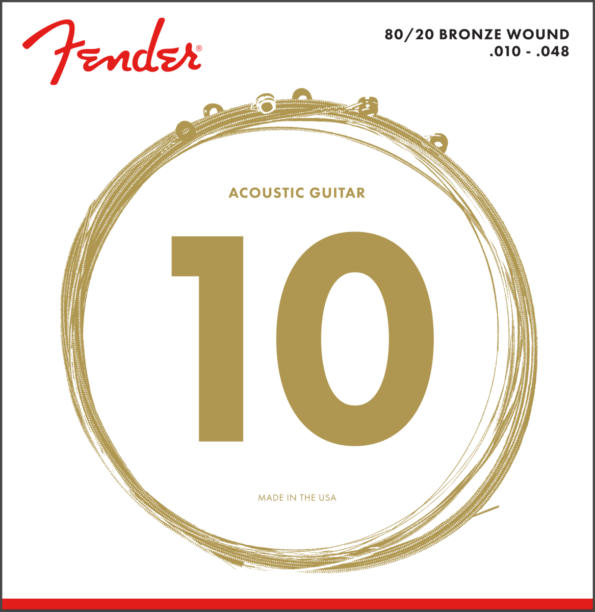Foto 1 | Fender Cuerdas Guitarra Acústicas De Bronce 80/20