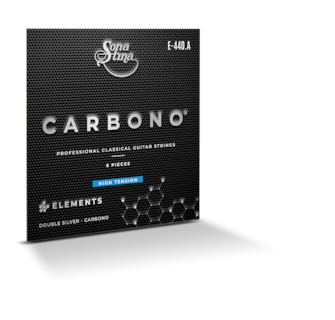 Foto 1 | Encordadura Nylon Carón, Entorchado Doble Plata, Tensión Alta Sonatina Elements