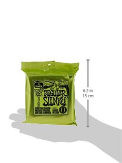 Foto 2 | Cuerdas Para Guitarra Eléctrica Ernie Ball Regular Slinky 10-46 - Venta Internacional.