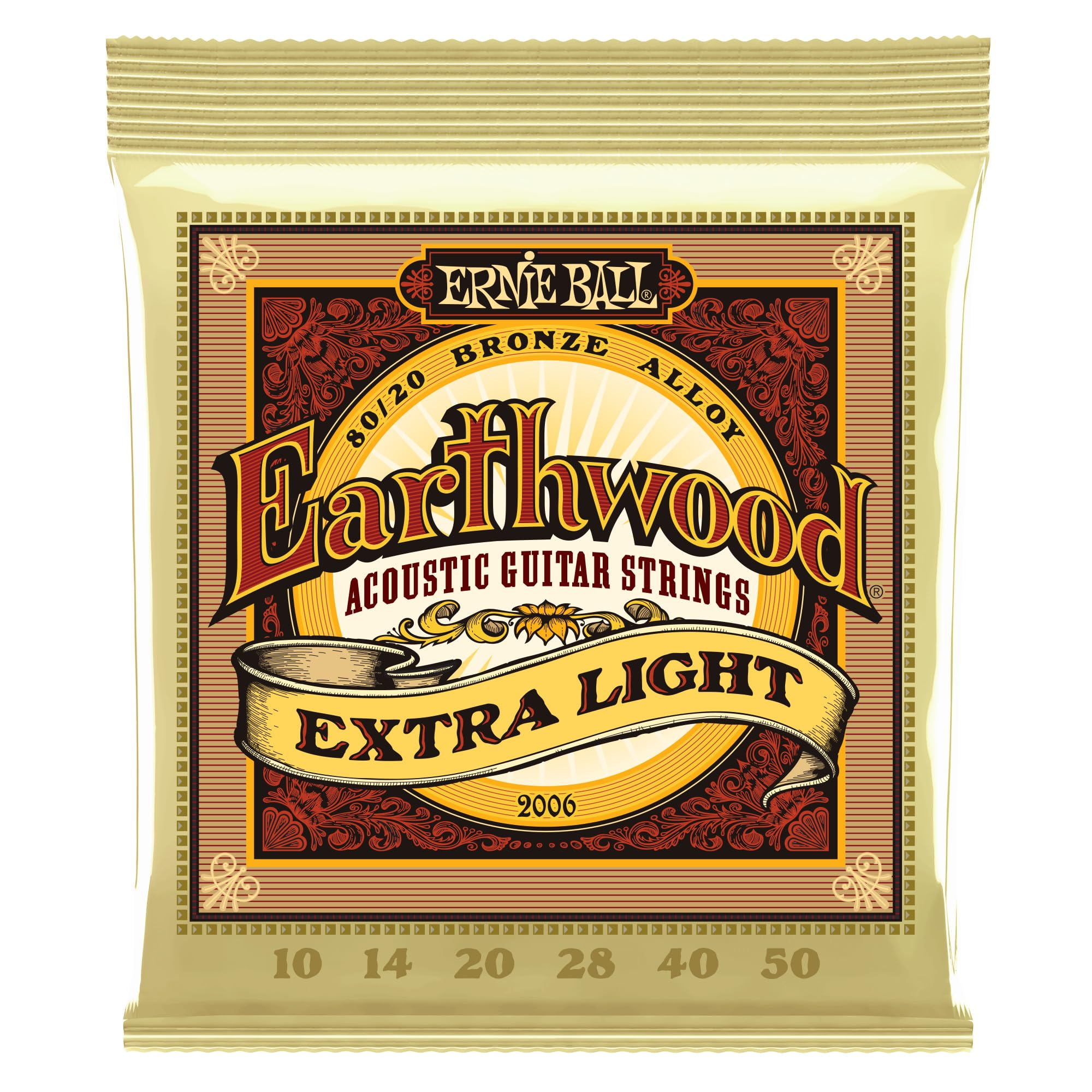 Foto 2 pulgar | Cuerdas Para Guitarra Acústica Ernie Ball Earthwood Extra Light - Venta Internacional.