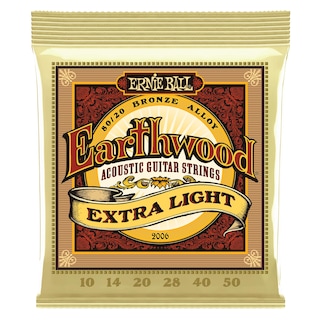 Foto 1 | Cuerdas Para Guitarra Acústica Ernie Ball Earthwood Extra Light - Venta Internacional.