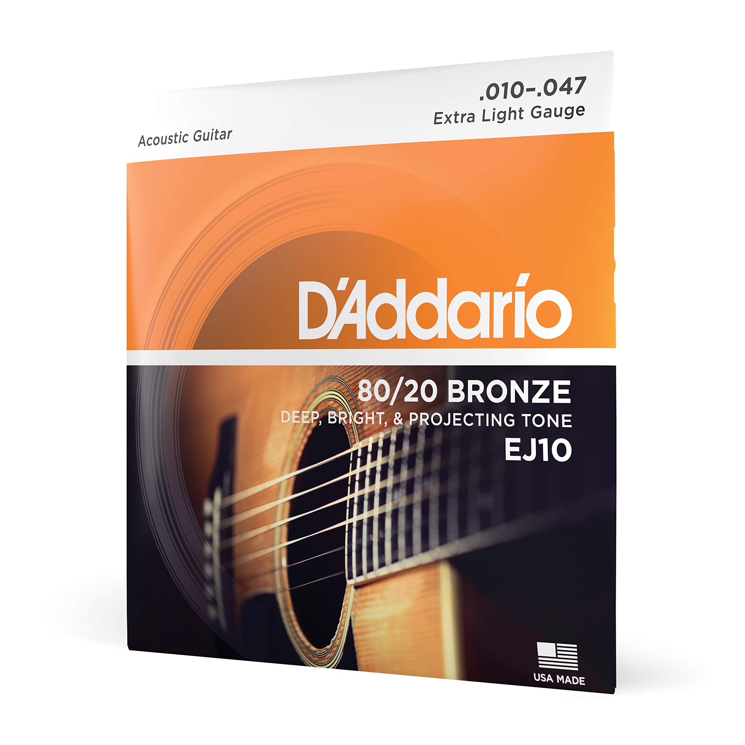 Foto 1 | Cuerdas Para Guitarra Acústica D'addario Ej10 Bronze Extra Light - Venta Internacional.