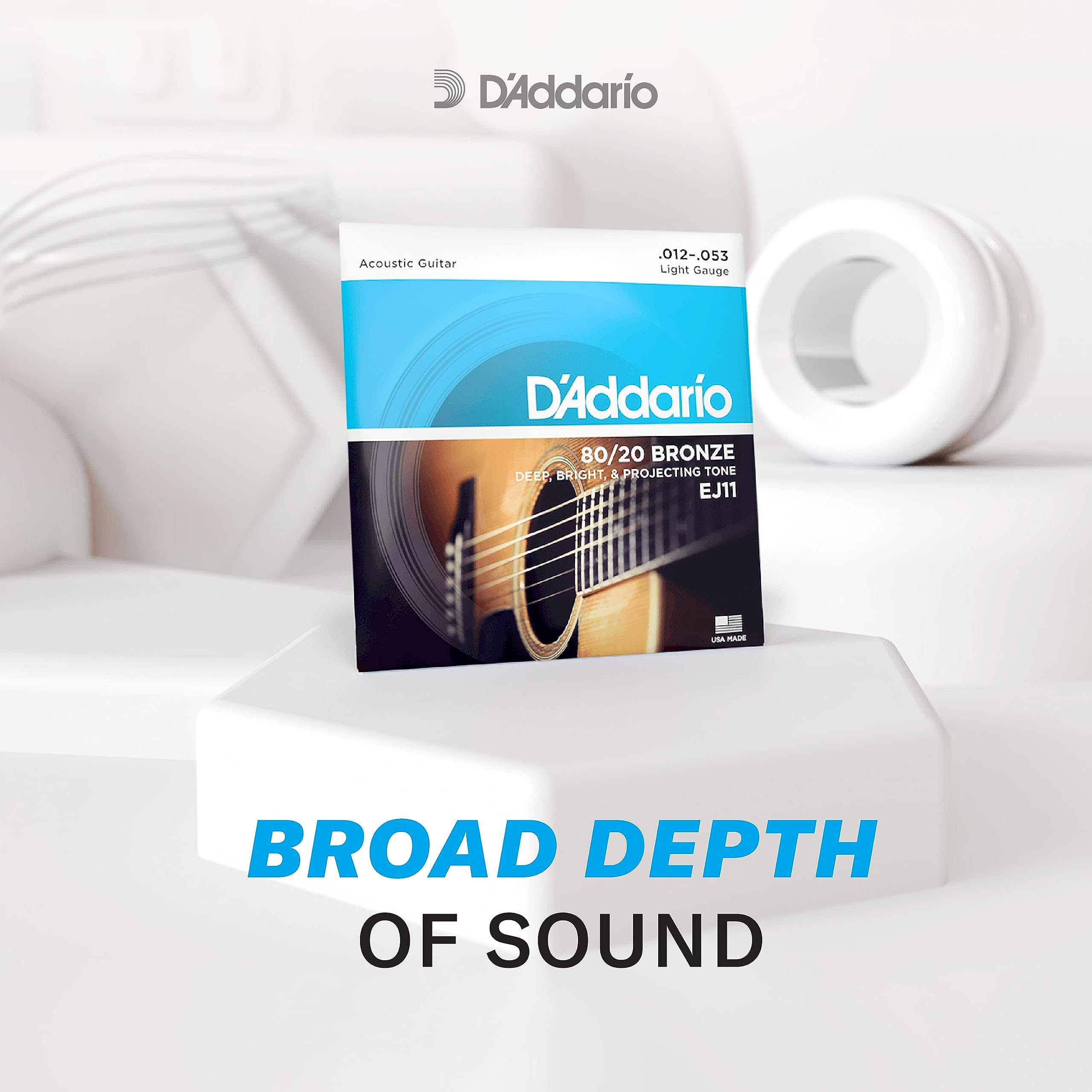 Foto 4 pulgar | Cuerdas Para Guitarra Acústica D'addario Ej10 Bronze Extra Light - Venta Internacional.