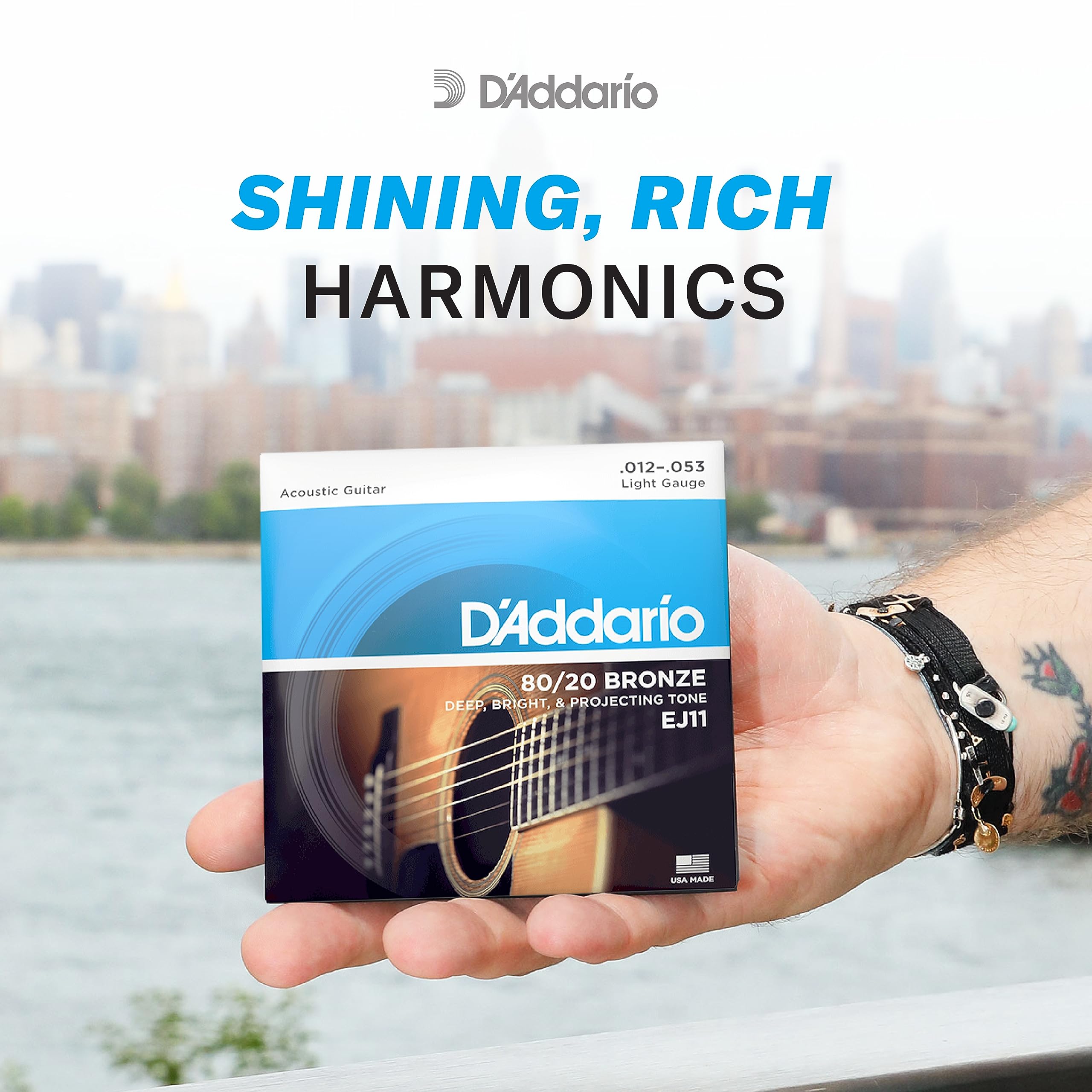 Foto 5 pulgar | Cuerdas Para Guitarra Acústica D'addario Ej10 Bronze Extra Light - Venta Internacional.