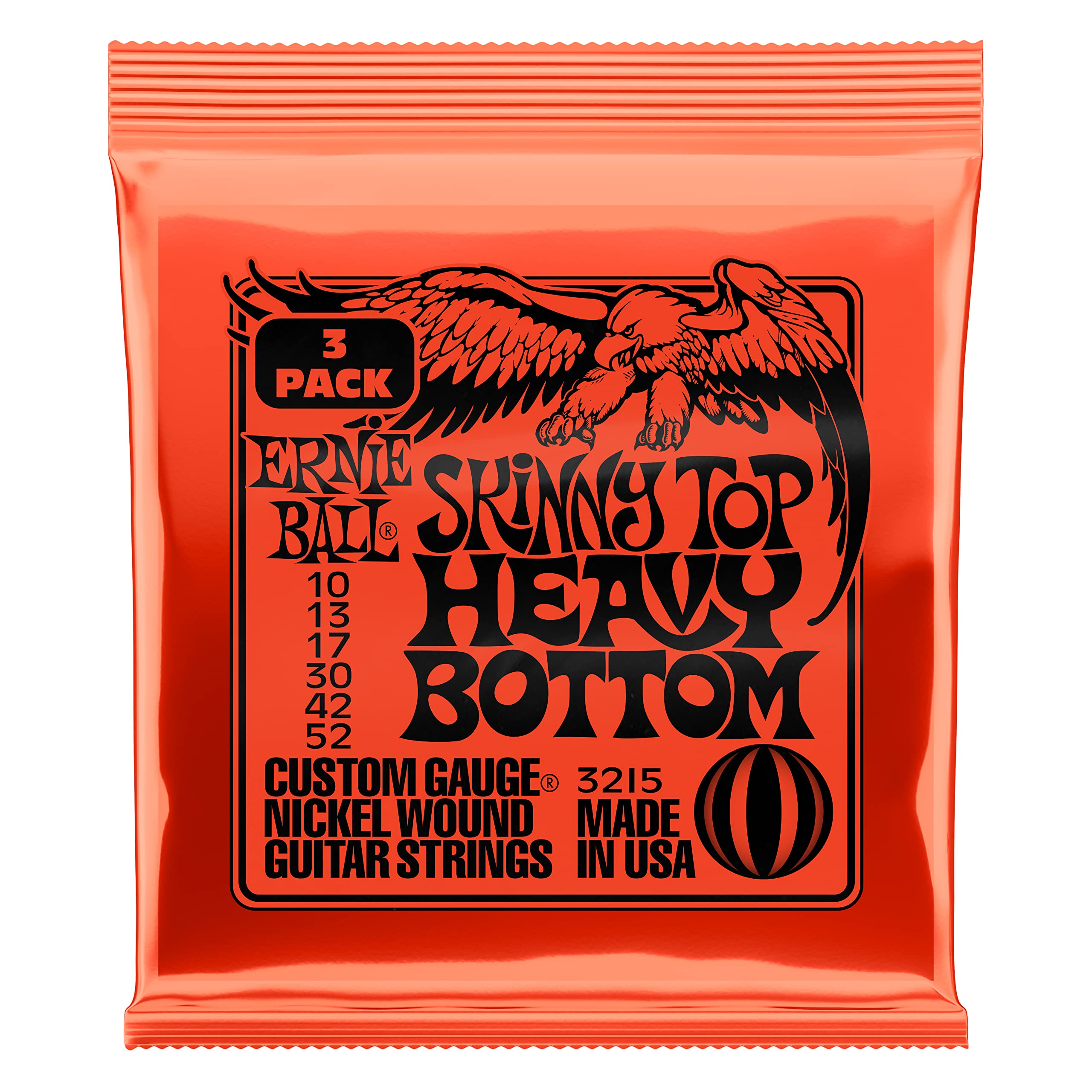 Foto 2 pulgar | Cuerdas Para Guitarra Eléctrica Ernie Ball Skinny Top Heavy Bottom - Venta Internacional.