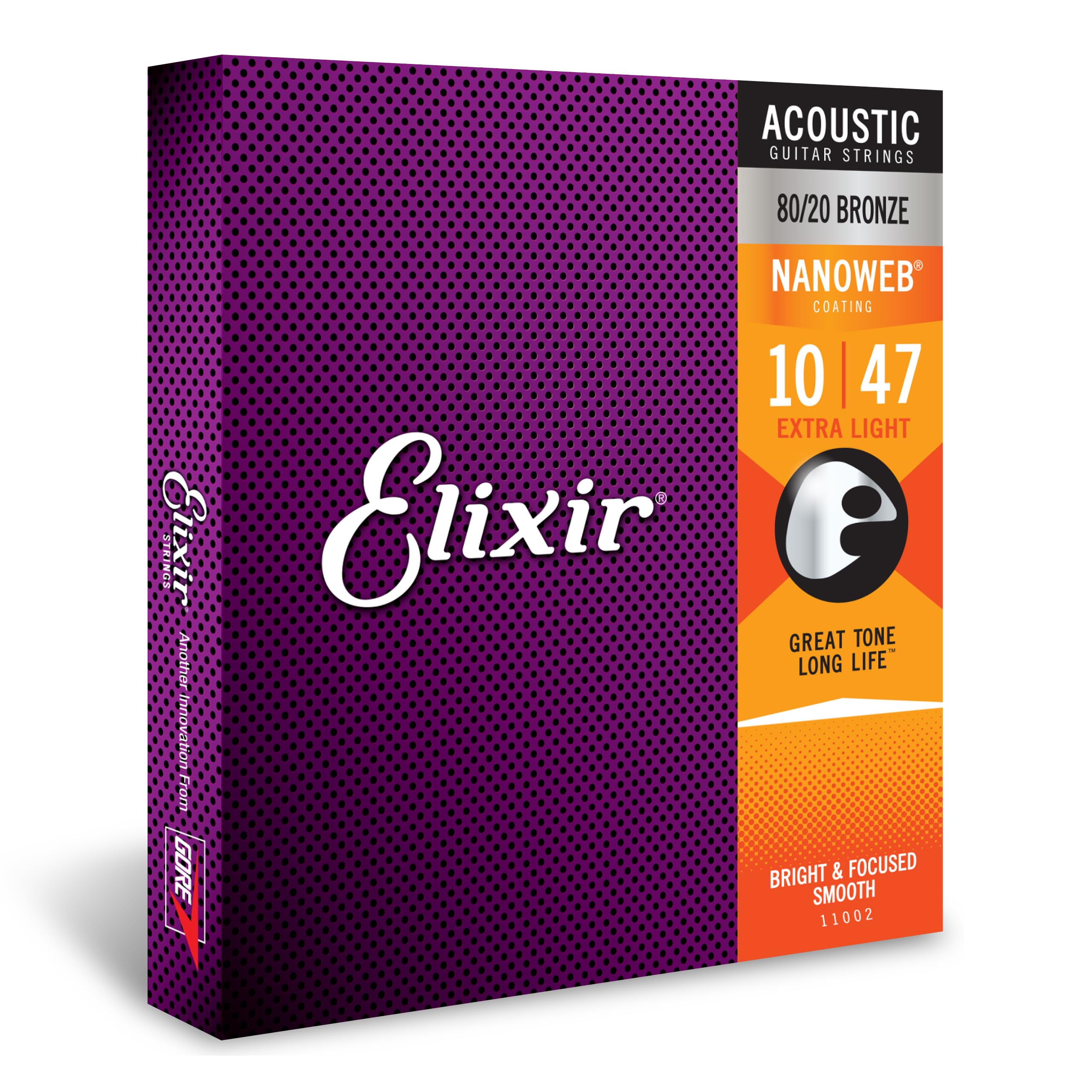 Foto 1 | Cuerdas Para Guitarra Acústica Elixir 80/20 Bronze Extra Light - Venta Internacional.