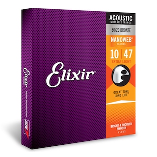 Foto 1 | Cuerdas Para Guitarra Acústica Elixir 80/20 Bronze Extra Light - Venta Internacional.