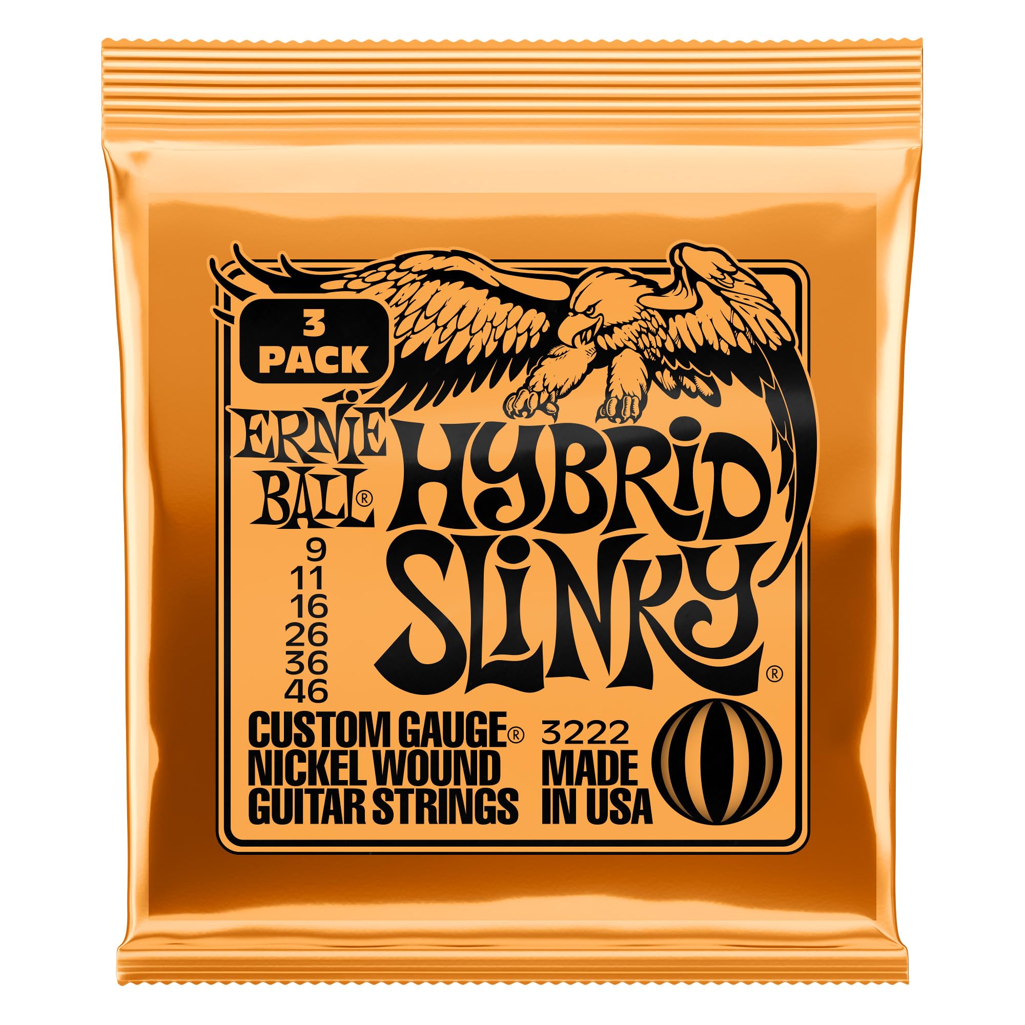 Foto 2 pulgar | Cuerdas Para Guitarra Eléctrica Ernie Ball Hybrid Slinky 9-46 - Venta Internacional.