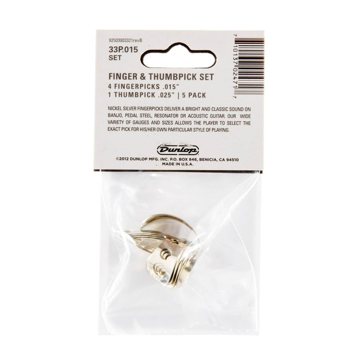 Foto 3 pulgar | Finger & Thumbpicks Jim Dunlop 33p.015, Paquete De 5 Unidades - Venta Internacional.