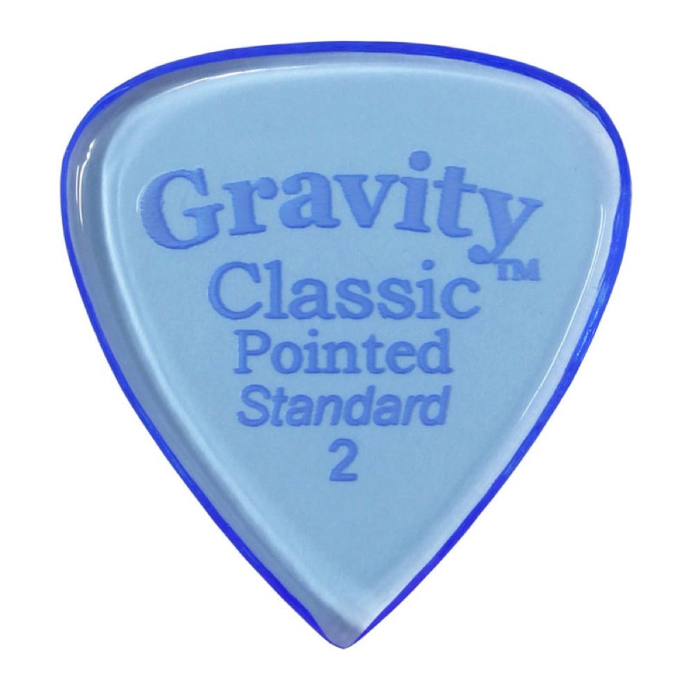 Foto 2 pulgar | Púa De Guitarra Gravity Classic Puntiaguda De 2 Mm, Estándar Pulida - Venta Internacional.