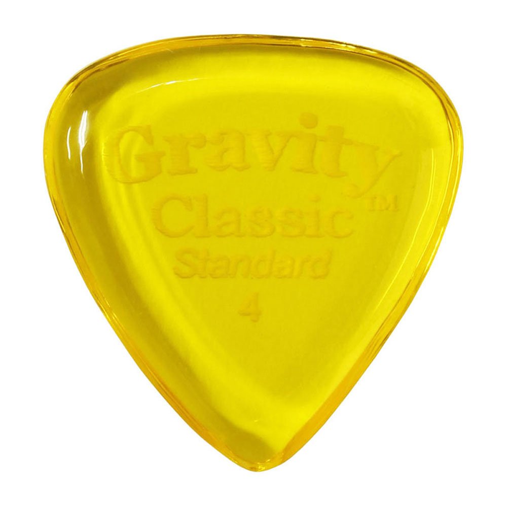 Foto 2 pulgar | Púas Para Guitarra Gravity Picks Classic Standard 4 Mm, Color Amarillo - Venta Internacional.