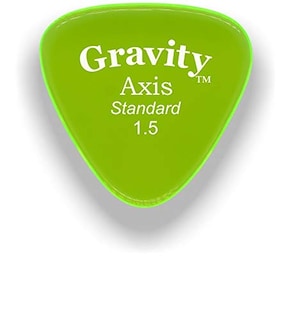 Foto 2 | Púa De Guitarra Gravity Picks Axis Standard 1.5 Mm Verde Fluorescente - Venta Internacional.