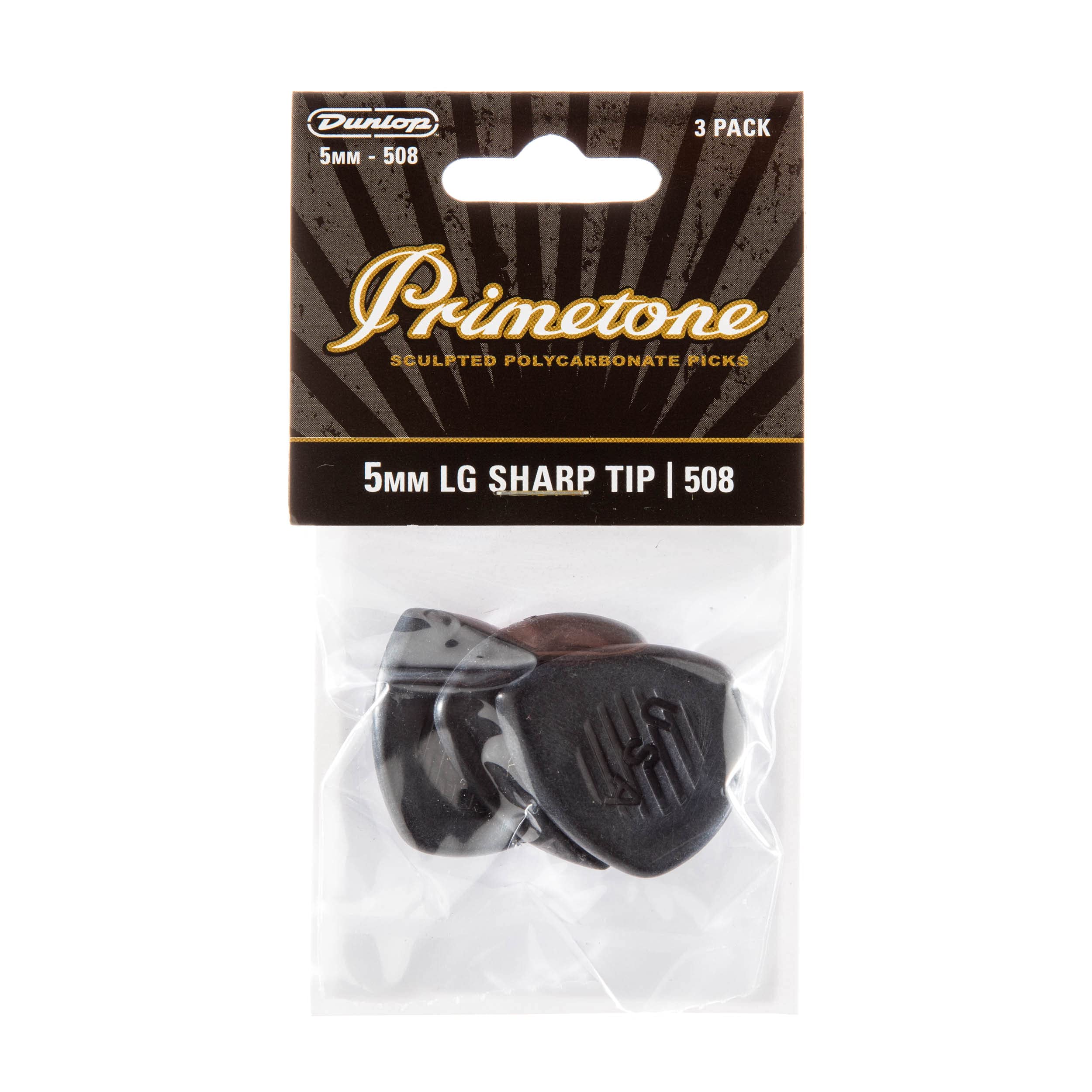 Foto 5 pulgar | Plectrum Jim Dunlop Primetone 477p508 Negro De 5 Mm, Paquete De 3 - Venta Internacional.