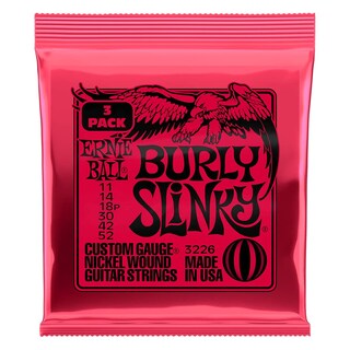 Foto 1 | Juego De 3 Cuerdas Para Guitarra Eléctrica Ernie Ball Burly Slinky - Venta Internacional.