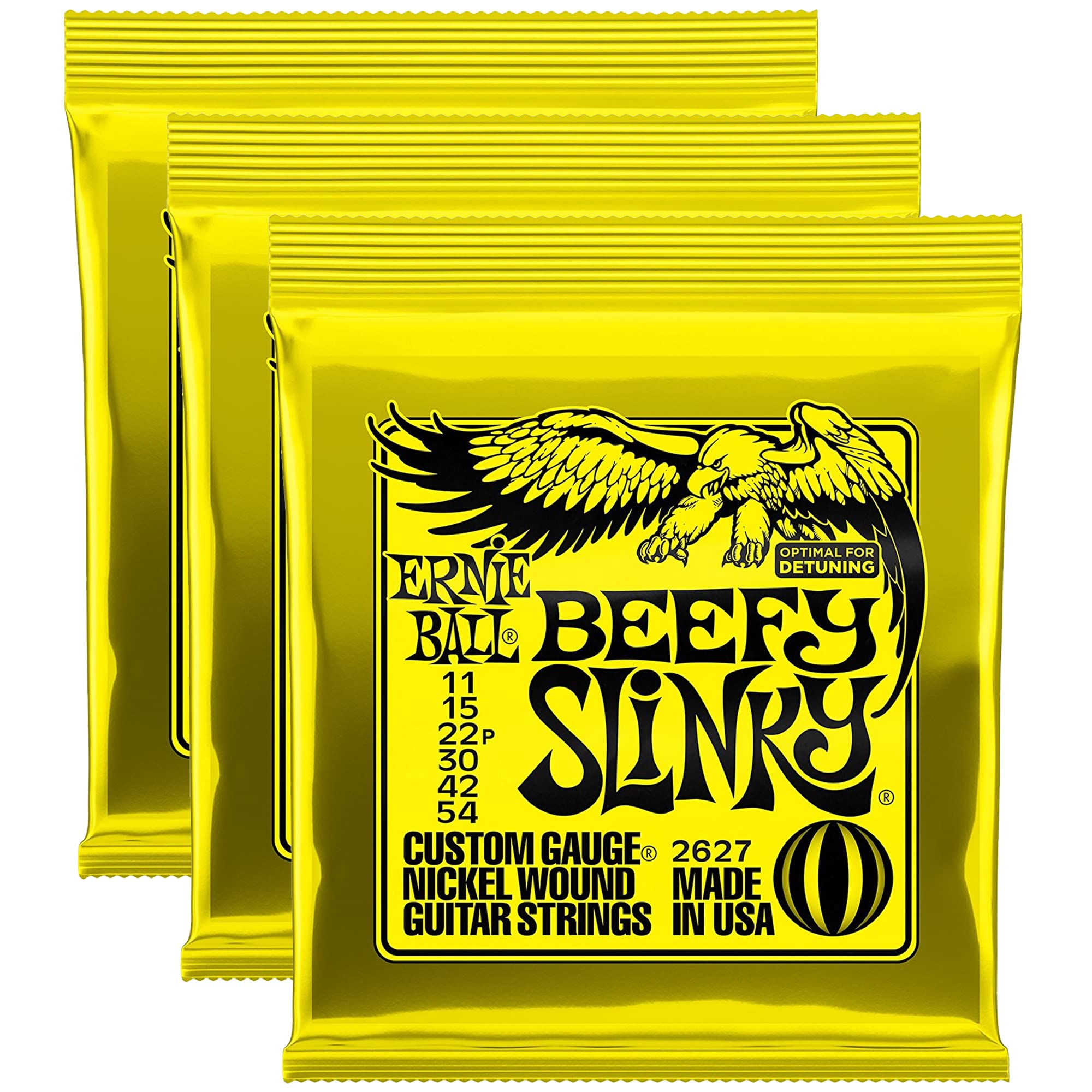 Foto 2 pulgar | Cuerdas Para Guitarra Eléctrica Ernie Ball 2627 Beefy Slinky 11-54 - Venta Internacional.