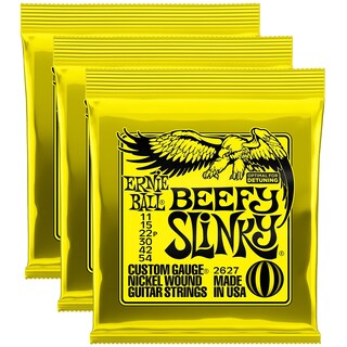 Foto 1 | Cuerdas Para Guitarra Eléctrica Ernie Ball 2627 Beefy Slinky 11-54 - Venta Internacional.