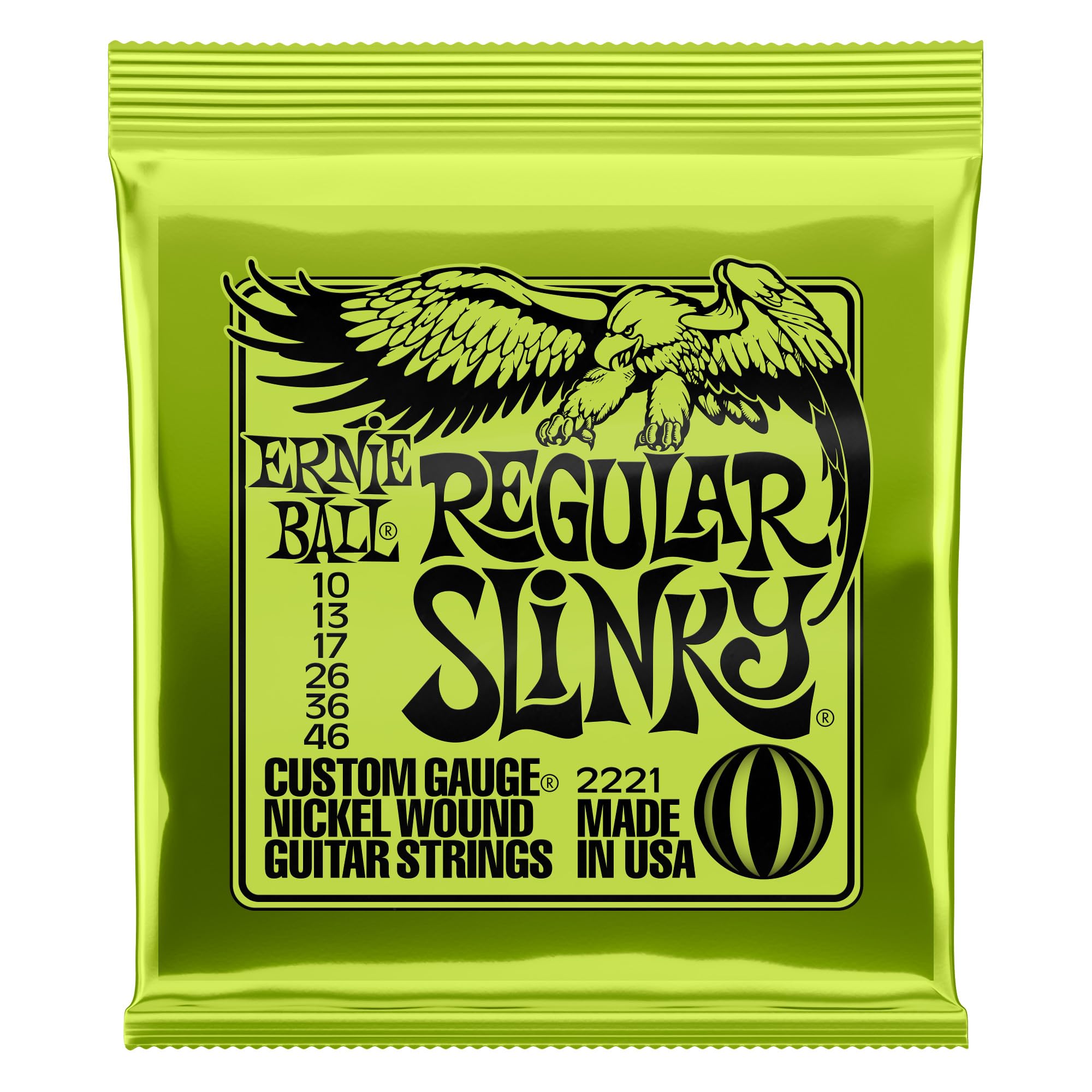 Foto 2 pulgar | Cuerdas Para Guitarra Eléctrica Ernie Ball Regular Slinky 10-46 - Venta Internacional.