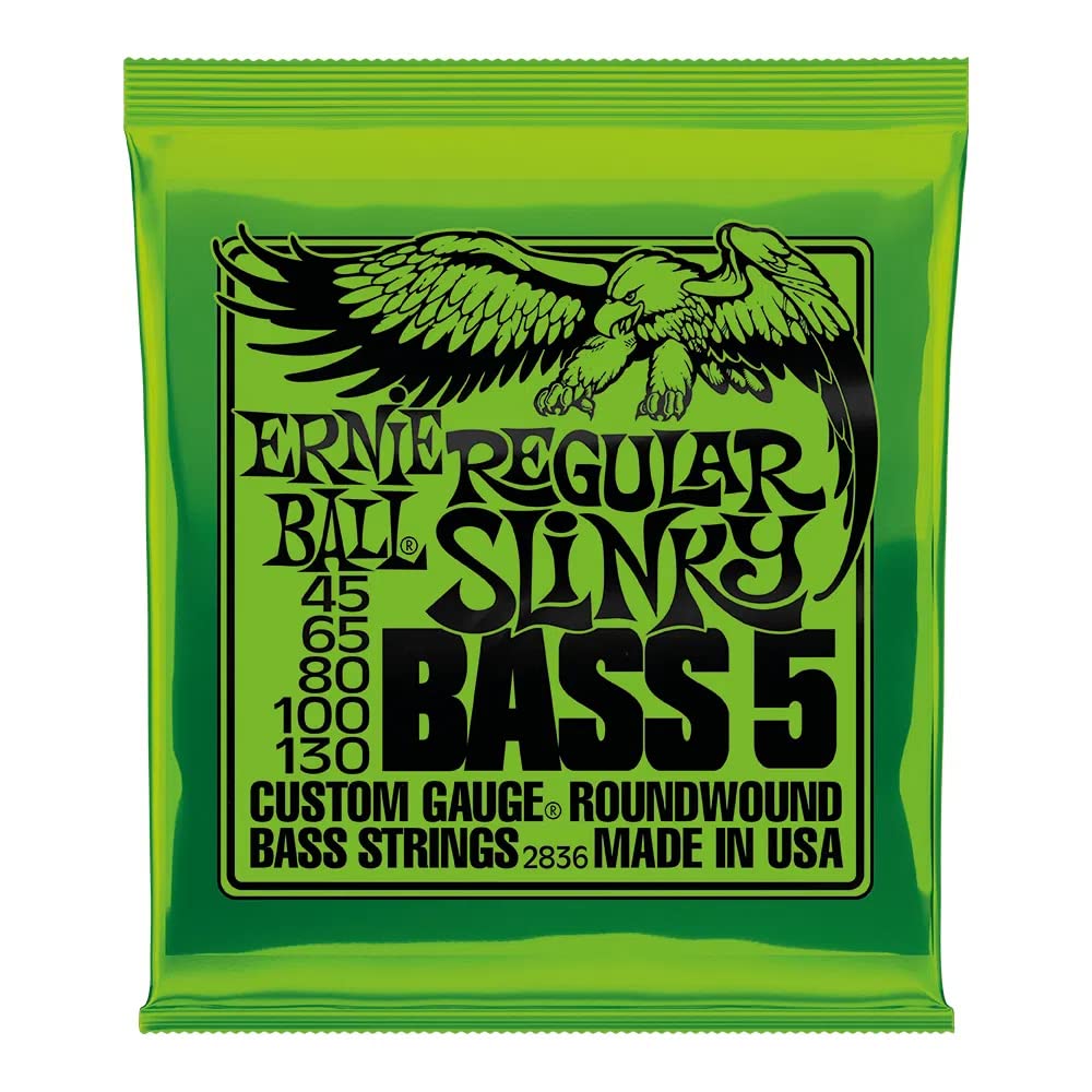 Foto 2 pulgar | Cuerdas Para Bajo Eléctrico Ernie Ball Regular Slinky De 5 Cuerdas - Venta Internacional.