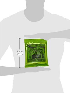 Foto 2 | Cuerdas Para Bajo Eléctrico Ernie Ball Regular Slinky De 5 Cuerdas - Venta Internacional.