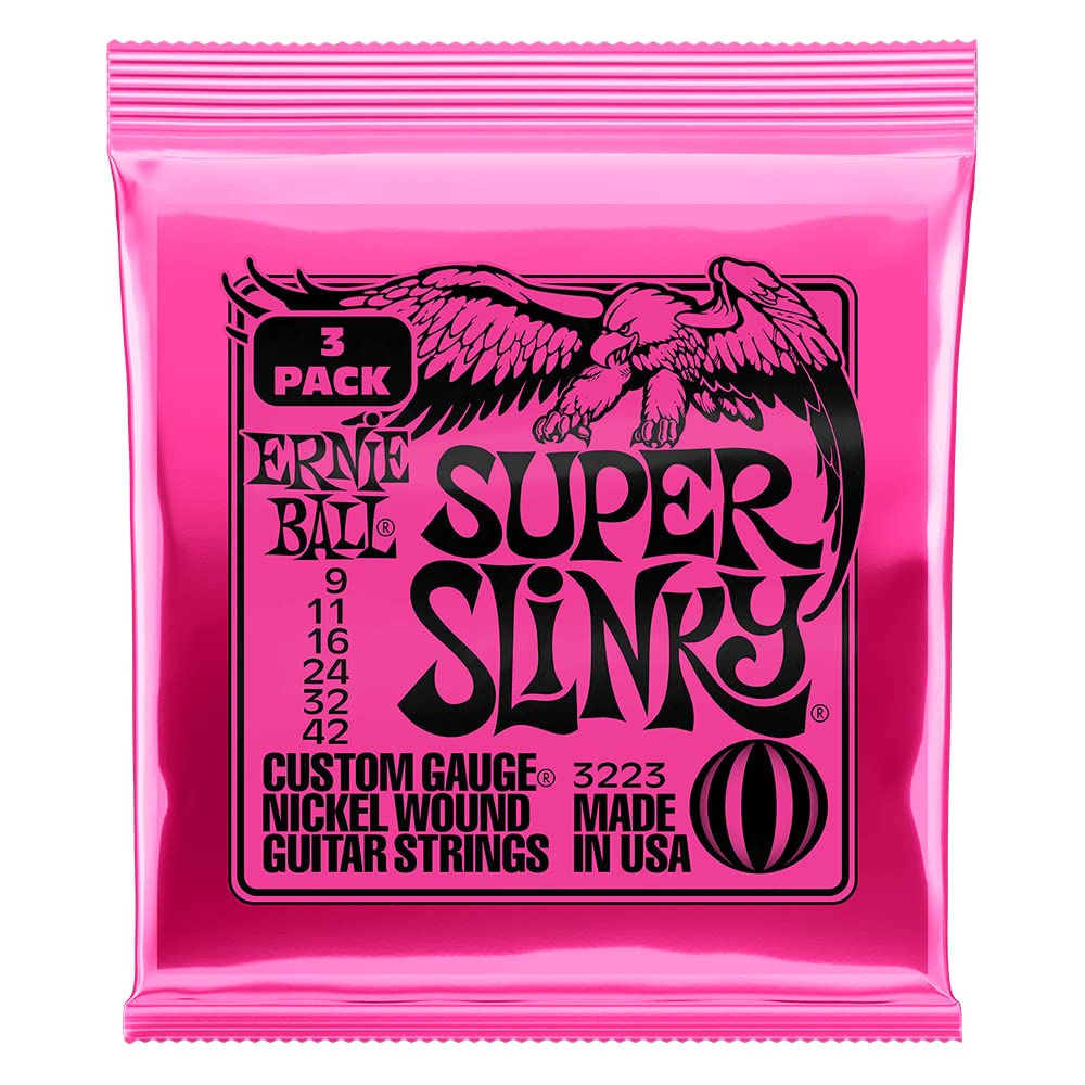 Foto 1 | Cuerdas Para Guitarra Eléctrica Ernie Ball Super Slinky 9-42 (12x) - Venta Internacional.