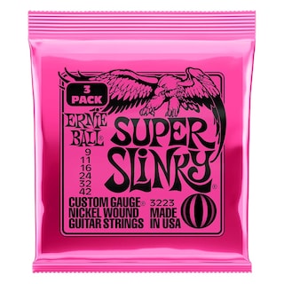 Foto 1 | Cuerdas Para Guitarra Eléctrica Ernie Ball Super Slinky 9-42 (12x) - Venta Internacional.